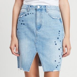 NWT Neon Blonde Starstruck Strutt Jean Skirt